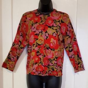 ISSAC MIZRAHI - Floral Cardigan